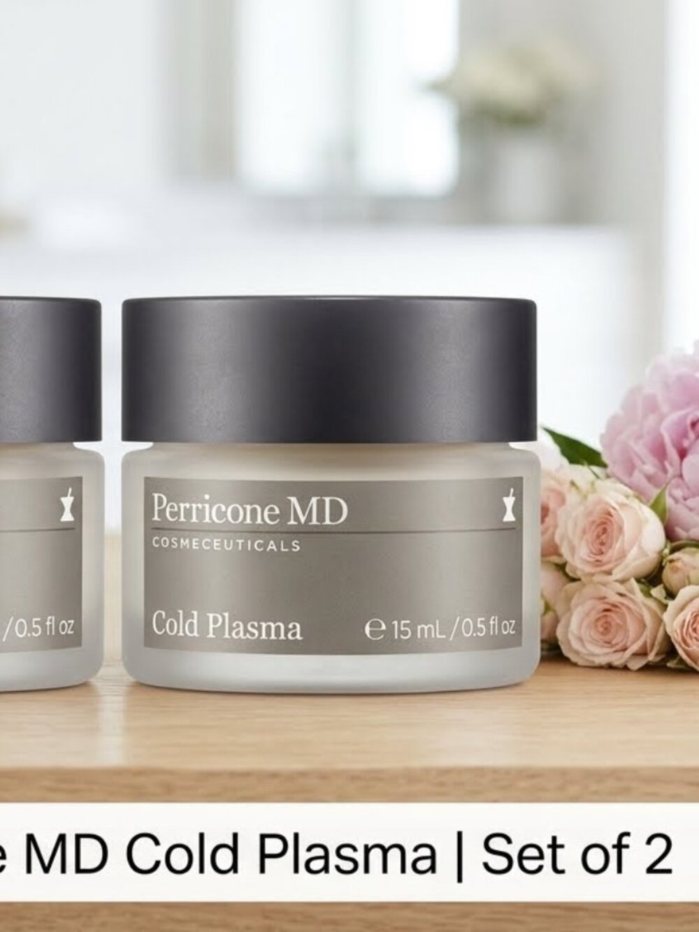 Share 2 Pack Perricone MD Cold Plasma Anti Aging Wrinkle Face Cream Serum .5 oz